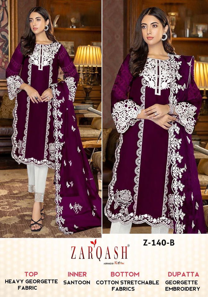 Zarqash Z 140 Readymade Designer Georgette Pakistani Suits
